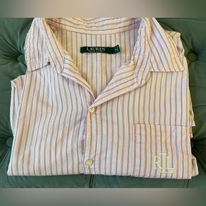 Ralph Lauren Medium Woven Cotton Regular Length Pajama Set